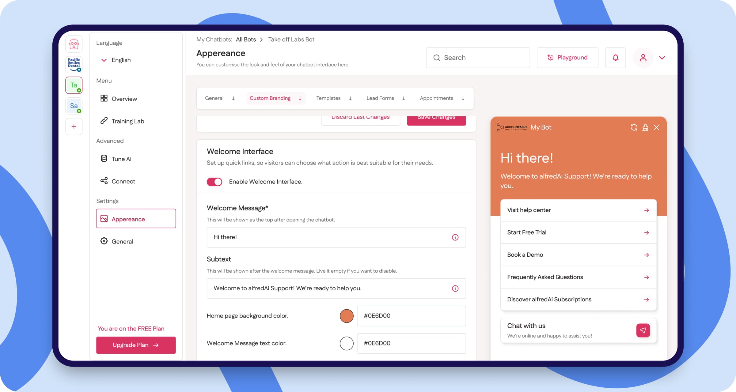 AlfredAI — product screenshot