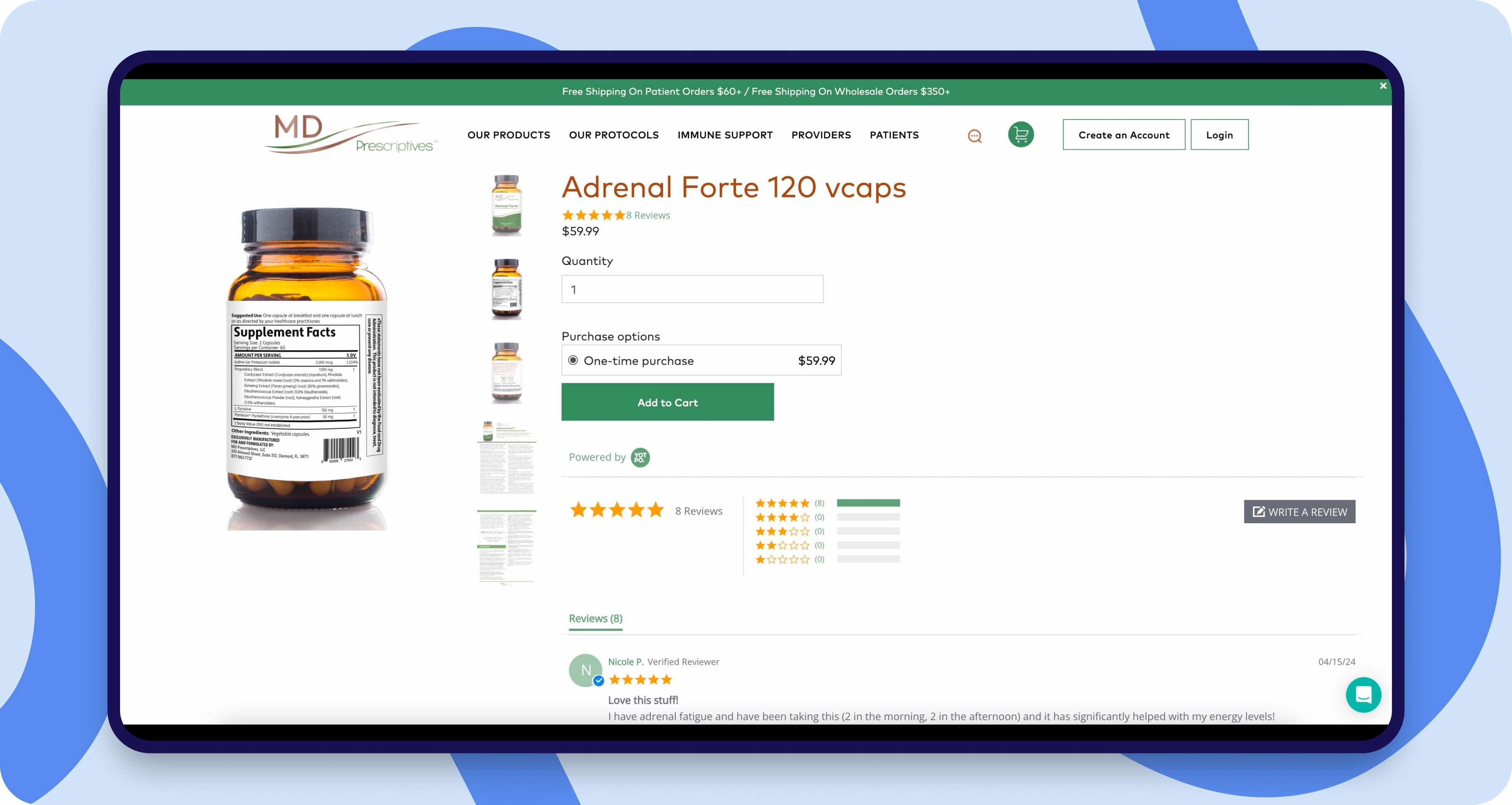 MD Prescriptives — screen 2