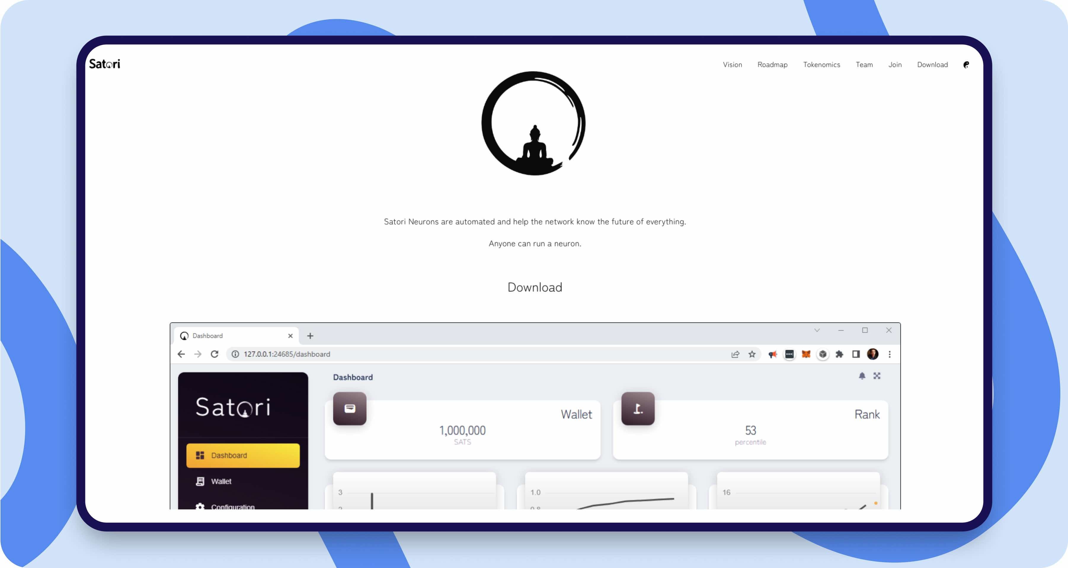 Satori Network — product screenshot